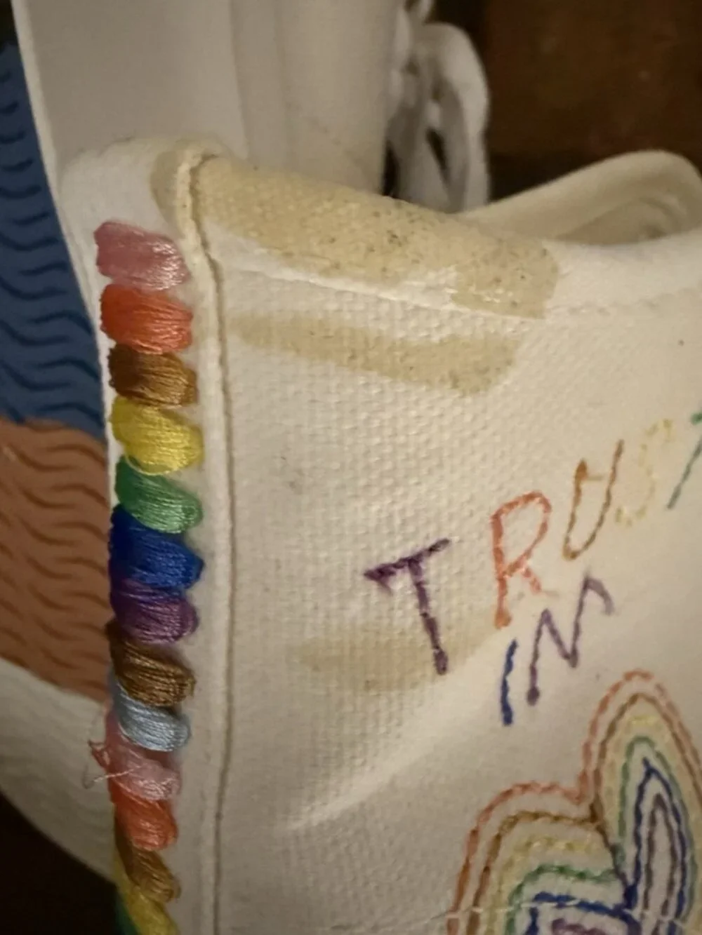 NEW American Eagle Sneakers Pride Rainbow High Top, Size 8